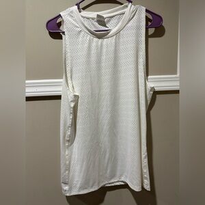 ZYIA‎ Cream Sleeveless Muscle Tee